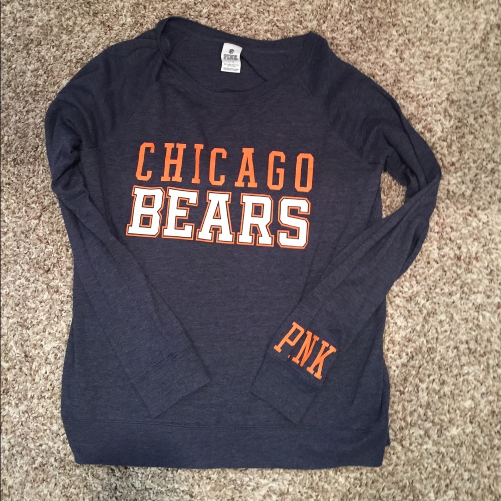 Chicago Bears Navy Long-Sleeve Women's Sweater - PNK